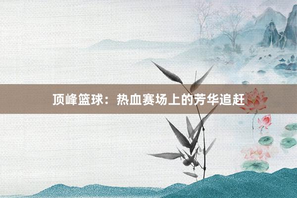 顶峰篮球：热血赛场上的芳华追赶